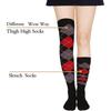 New Vintage Style Women's Socks Diamond Plaid Over Knee Socks Student Casual Stockings Party Dance Socks
