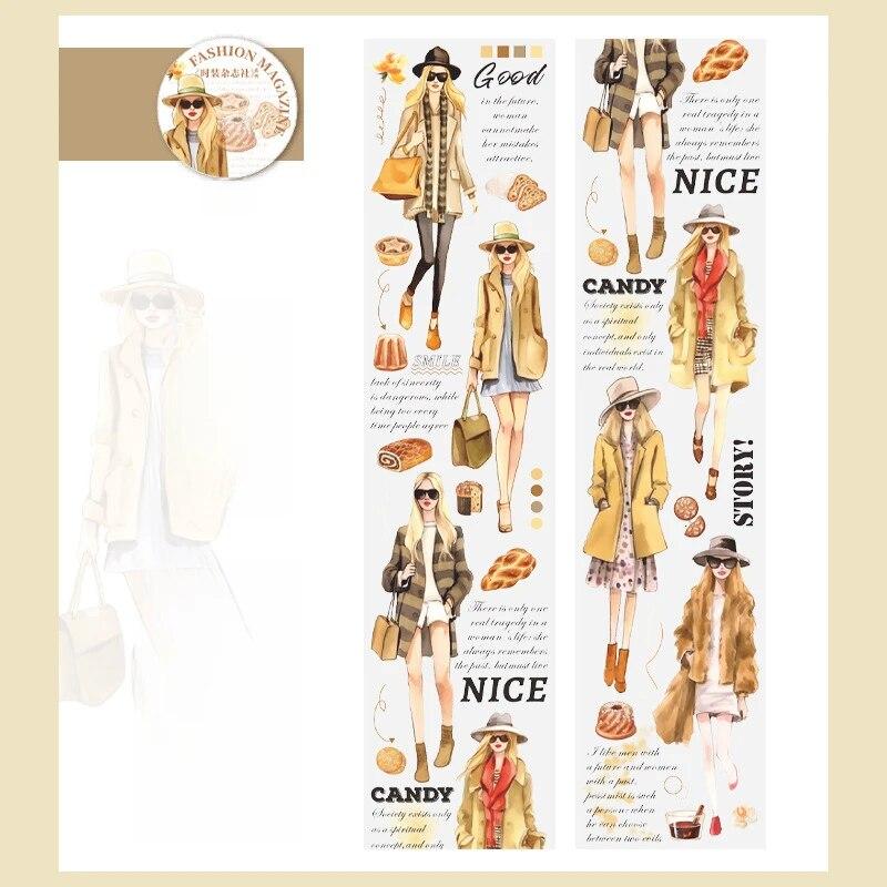 Мистер. Бумага 6 стилей 200 см/рулон ПЭТ-лента для сращивания Европейская и американская фигурка Материал справочник декоративные наклейки