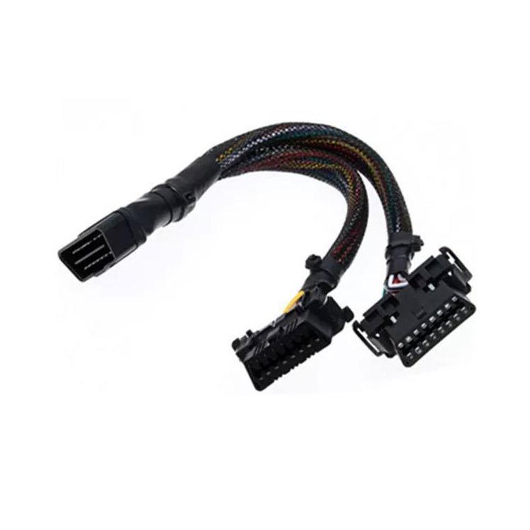Удлинительный кабель OBD 1 - 2 с плетеной сеткой для серий Kia и Toyota