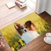 Non-slip Soft Rug Washable Living Room Bedroom Cute Dog Pattern Entrance Door Mat Floor Mat