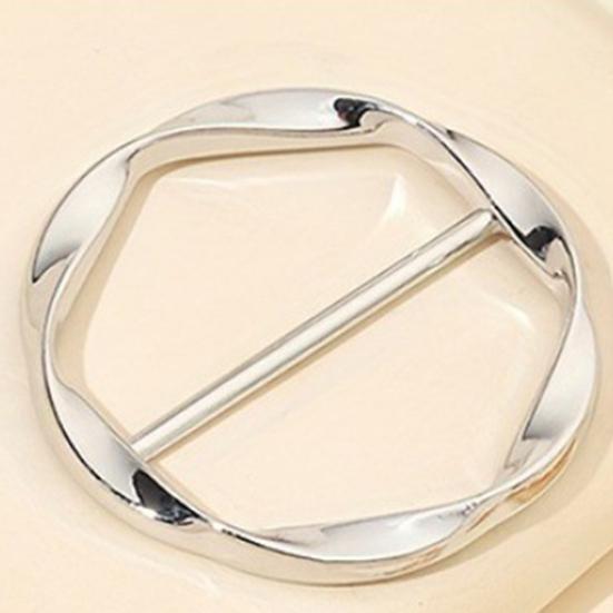 1 шт/3 шт женские шарф кольцо цинковый сплав рубашки зажимы скручивание тройник узел кольцо футболка галстуки платье зажимы одежда затягивающий зажим для рубашки шарф платье