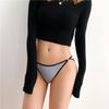Cotton Panties Mid-Waist Briefs Breathable Briefs Cotton Stitching Color Underwear Sexy Lingeries Women Underpants EMA