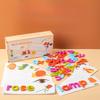 Fun Wooden Spelling Word Battle PK Game 26 English Letters Cognitive Pairing Building Block Puzzle Toy