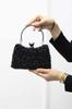 Women's Stylish and Useful Evening Dress Bag Women's Black Natural Stone Portfolio Evening Bag