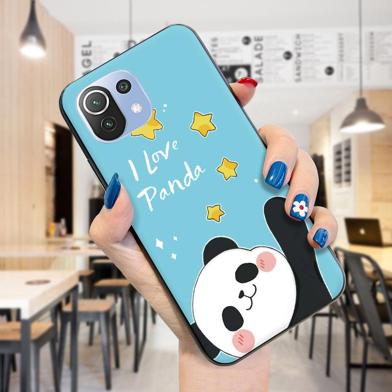 Противоударный мягкий чехол, модный милый чехол с пандой для девочек и мальчиков, милый мягкий силиконовый чехол из ТПУ для телефона Xiaomi Redmi