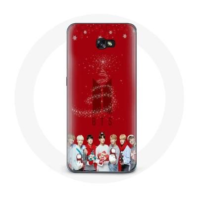 Coque Pour Samsung Galaxy A5 2017 BTS Bangtan Garçons Fond Rouge Cadeau De Noël 2023