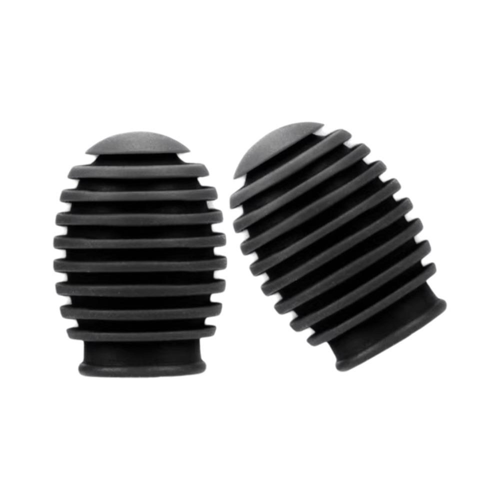 2Pcs 5A Drum Mute Silicone Drumsticks Practice Tips Drumstick Head Sleeves School Studio