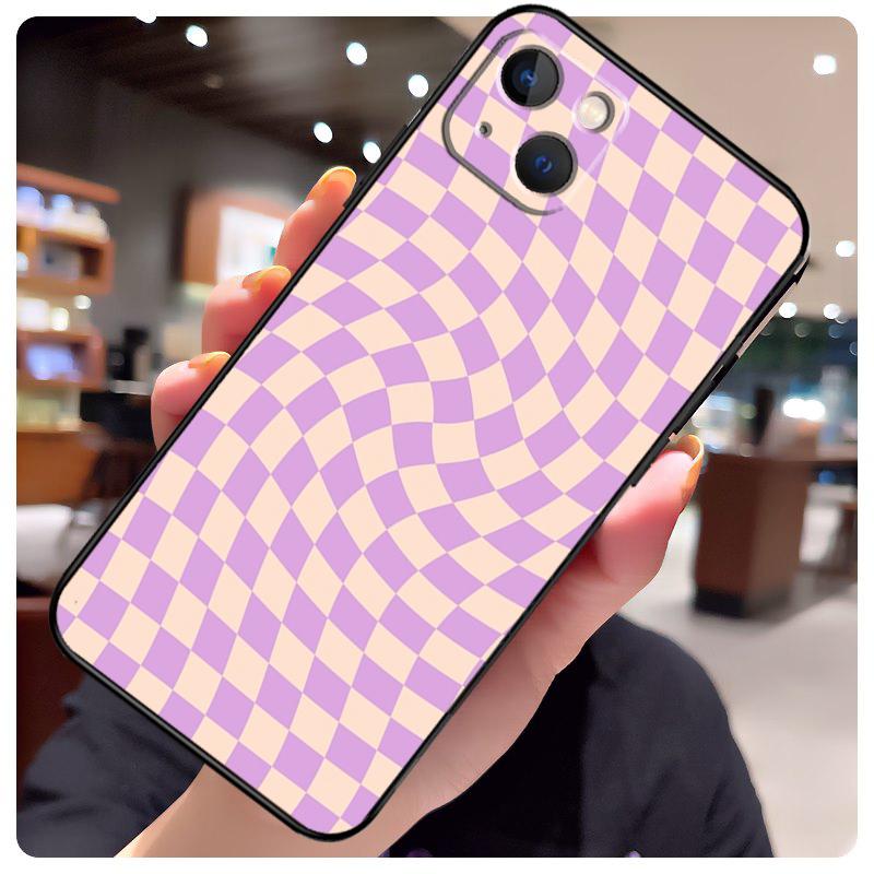 Check Orange Green Moss Twist Phone Case For Apple iPhone 17 Pro Max 17 Air 17Pro Silicone Soft Bumper Cover