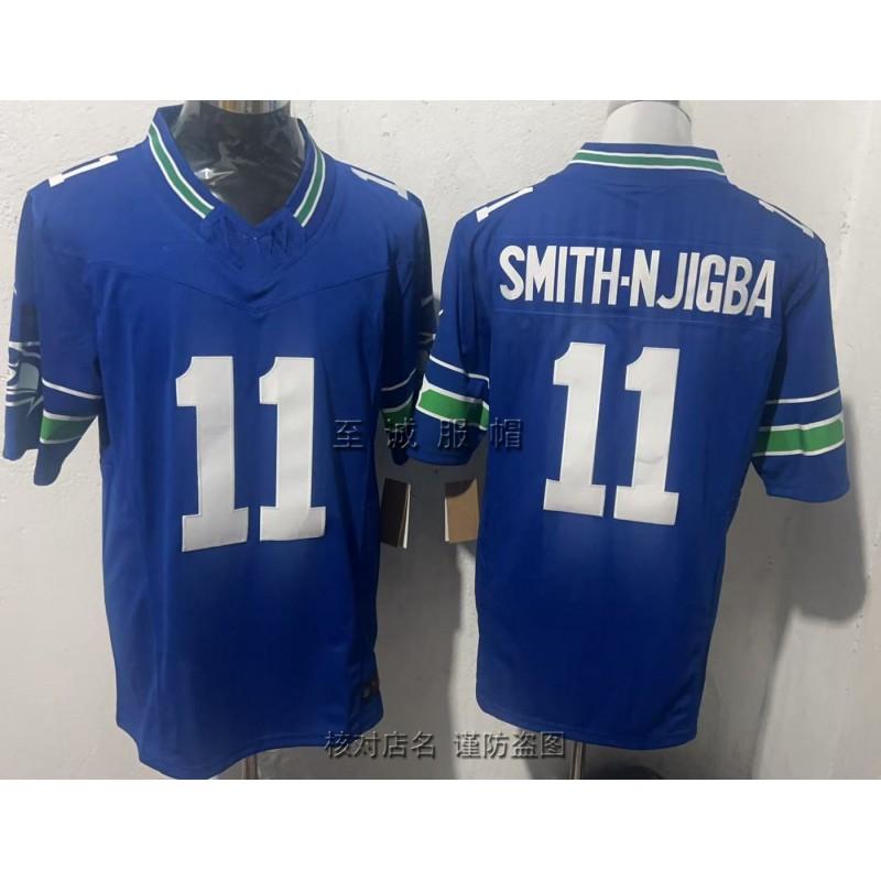 Mens Retro Seattle Seahawks Football Jersey Embroidered Cotton Blend Sports Shirt Fan Wear Casual Use