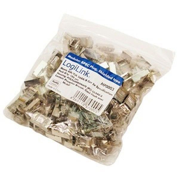 Connecteur CAT5e - LOGILINK - MP0003 - 100 pièces - Or - Plastique - 8P8C