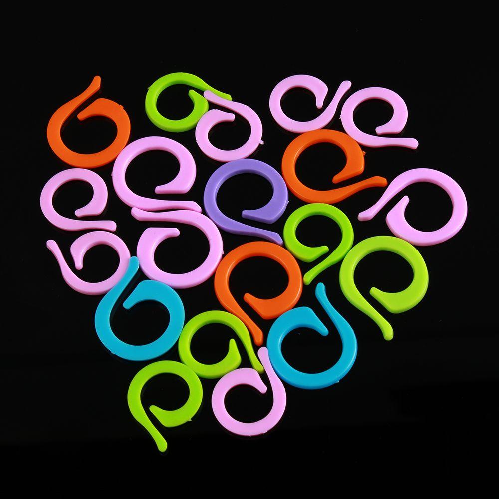 Craft Plastic Sewing Accessory Counting Ring Knitting Tool Locking Stitch Markers Mark Circle
