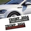 1Pc Car Stickers Trump 2025 Take America Back Car Body Emblem Badge Decor Decal Universal Auto Exterior Styling Accessories