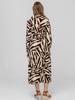 MAXI DRESS WITH LONG SLEEVES AND PRINT