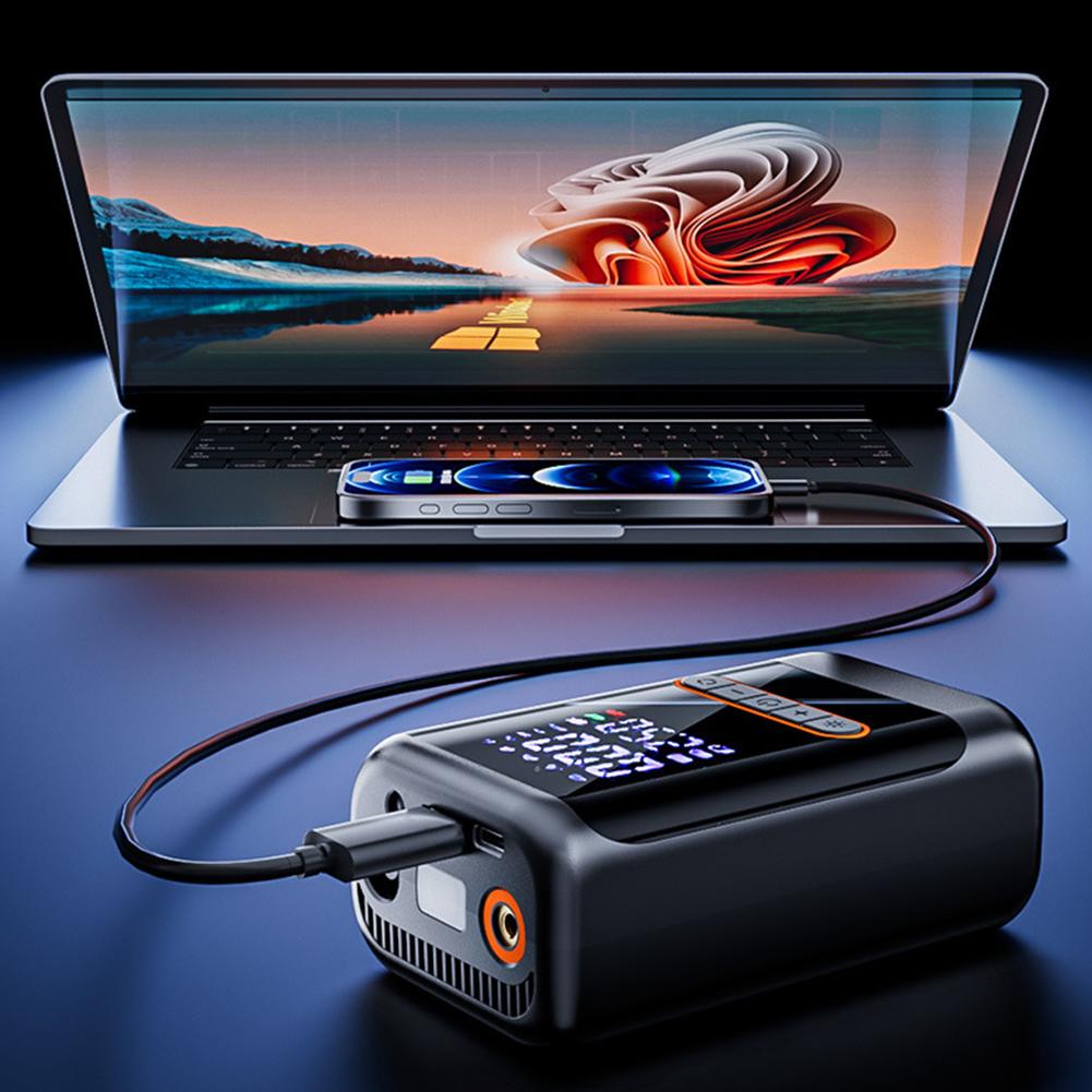 Портативный воздушный компрессор USB-перезаряжаемый беспроводной насос для накачки шин Высоконапорный воздушный насос Аксессуары для накачки мотоциклов