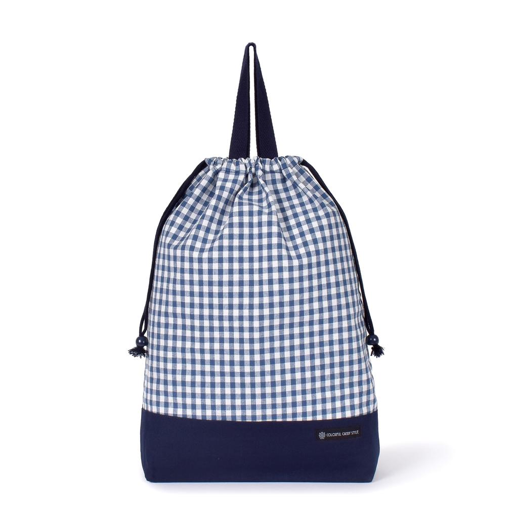 COLORFUL CANDY STYLE Набор Мешок на шнурке Сумка для спортивной одежды Фартук Кулинарный класс Помощник на кухне Треугольная бандана набор Большой синий Начальная школа