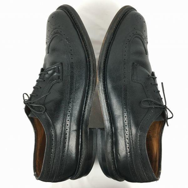 Vintage Johnston & Murphy Aristocraft Long Wingtip Black Size 11D / 28.5-29.5cm Men's(USED)