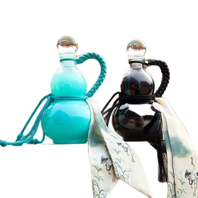Lead-Free Thickened Glass Gourd Bottle for Homemade Wine or Juice