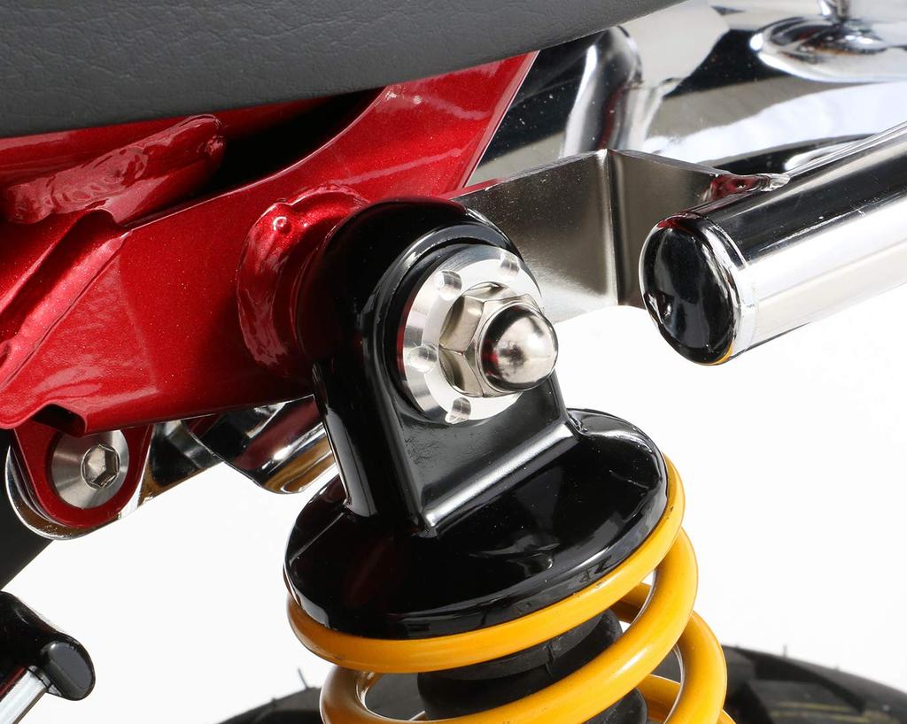 Комплект сидений с задним амортизатором KITACO (Серебряный) Обезьяна 125 (JB02/JB03/JB05) 4 предмета 1 комплект 520-1300960