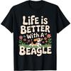 Best Beagle Art for Men Women Kid Beagle Themed Beagle Lover T-Shirt(2)