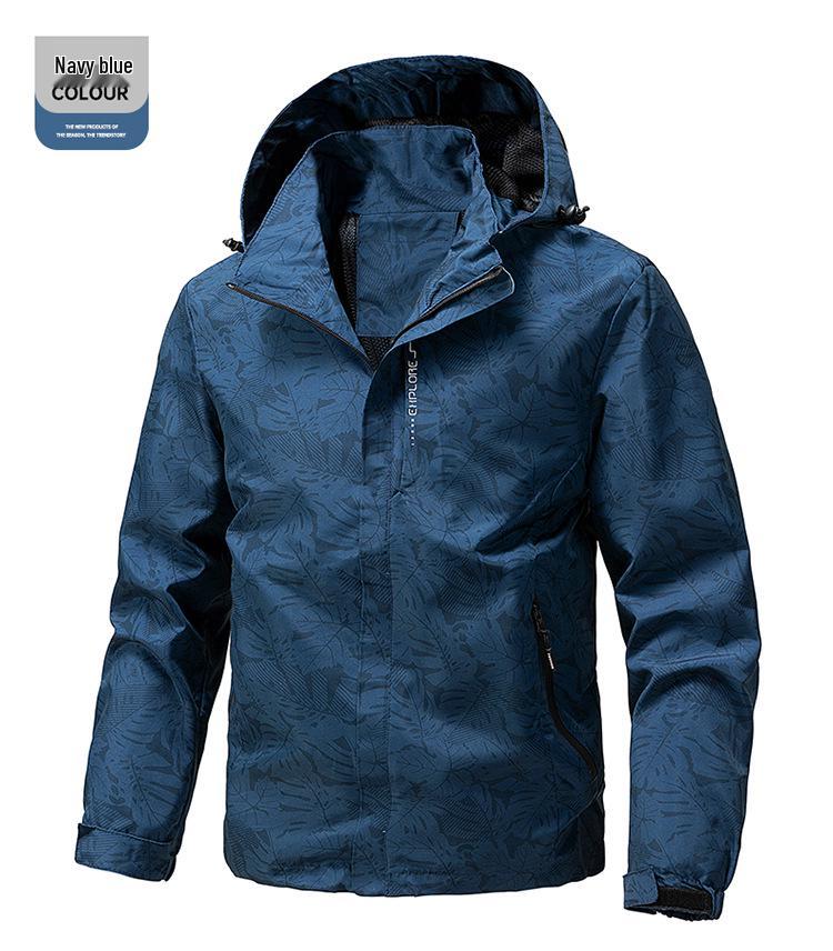 Men's Windproof Waterproof Camouflage Outdoor Jacket - Plus Size Spring/Autumn Fishing & Mountaineering Outerwear