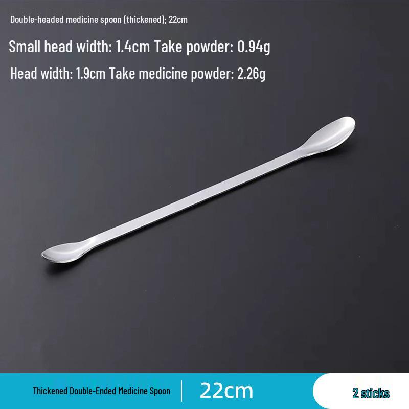 Stainless Steel Sampling Spoon Set: Single, Double, Square Head Options, Large to Small Sizes (16, 18, 20, 22cm)