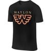 POLNWZWA Мужские футболки Waylon Jennings Flying W С круглым вырезом Хлопок Короткий рукав Спортивные футболки Футболки для спортзала Тренировок Бега для мужчин