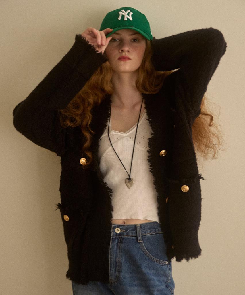Opendoorstudio Winter Tweed Knit Black