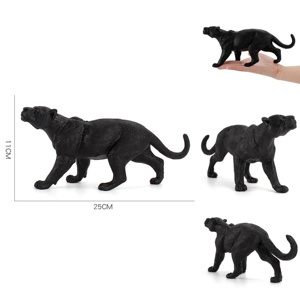 Фигурка дикого животного ПВХ Черная пантера с аутентичным дизайном для любителей природы