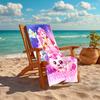 Personalized customized proof beach towel with Catch! Teenieping  pattern - soft, absorbent, quick-drying, perfect swimming, camping&bathing