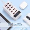 USB-зарядная станция мощностью 100 Вт. Зарядное устройство с USB-разъемом. 20-портовое настольное зарядное устройство, совместимое с IOS и Android.