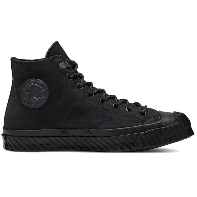 Converse Chuck 70 1970-е годы HI Флис Удобные и Универсальные Высокие парусиновые Унисекс Черный Воин