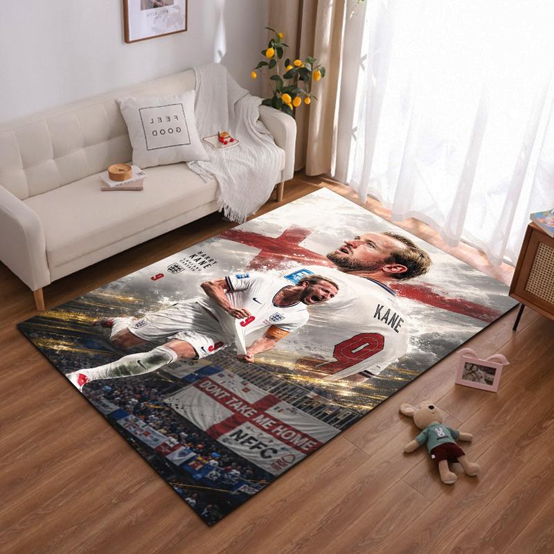 Harry Kane England Captain Football Design Non-slip rug suitable for living room and bedroom sofas sofas