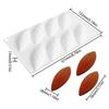 6-Cavity Silicone Mold Non-Stick Cocoa Fruit Baking Tool for Mousse Cake Olive Chocolate Desserts Food-Grade Pastry Mold