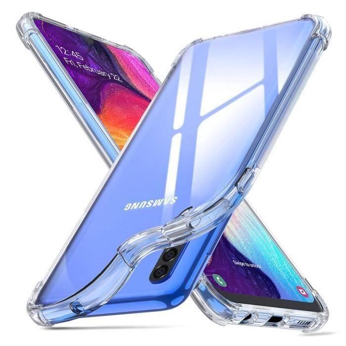 Case - Samsung - Galaxy A50 - Transparent - Shockproof - Silicone