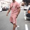Summer Plus Size New 3D Printed T-shirt Set Beach Short Sleeved Shorts Set Loose Sports Set