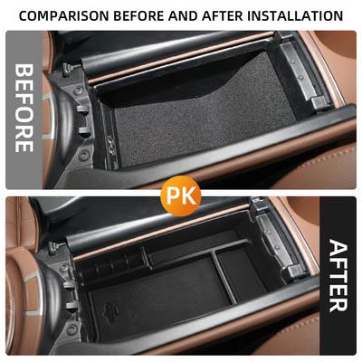 Для Mercedes Benz E Class W213 E200 E300 2016 -2019 CLS 2018 2019 Автомобильный органайзер-лоток для хранения на подлокотнике центральной консоли для Me
