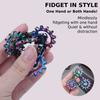 MAKWEN Infinity Gear Fidget Toy Flippy Metal Fidget Finger Toy Stress Anxiety Adult EDC Fidget Cool and Enchanting - Never-Ending - Relief, Relief, -