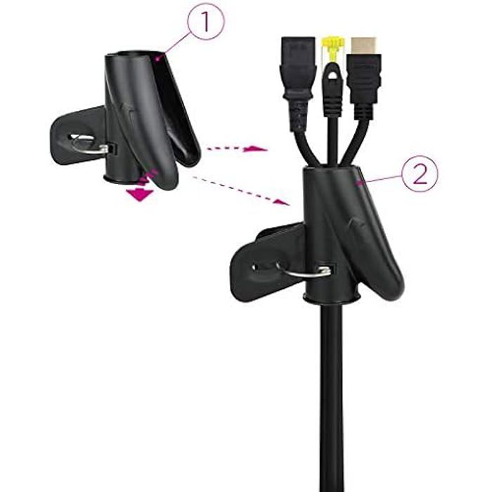 NANOCABLE 10.36.0002-BK - Гибкий органайзер для кабелей 25 мм, Черный, 2 м