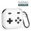 Silicone Case For Apple AirPods Pro 4 3 Shockproof Protective Cover Support Wired & Wireless Charging with Anti-Lost Carabiner