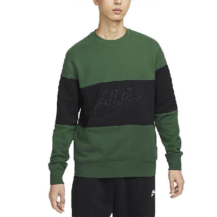 Nike Толстовки Мужские Зеленые С круглым вырезом Умеренные Другие FB7849-323