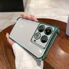 Чехол для infinix NOTE 40s, 40 4G, Цветная гальванизированная рамка, Прозрачный чехол