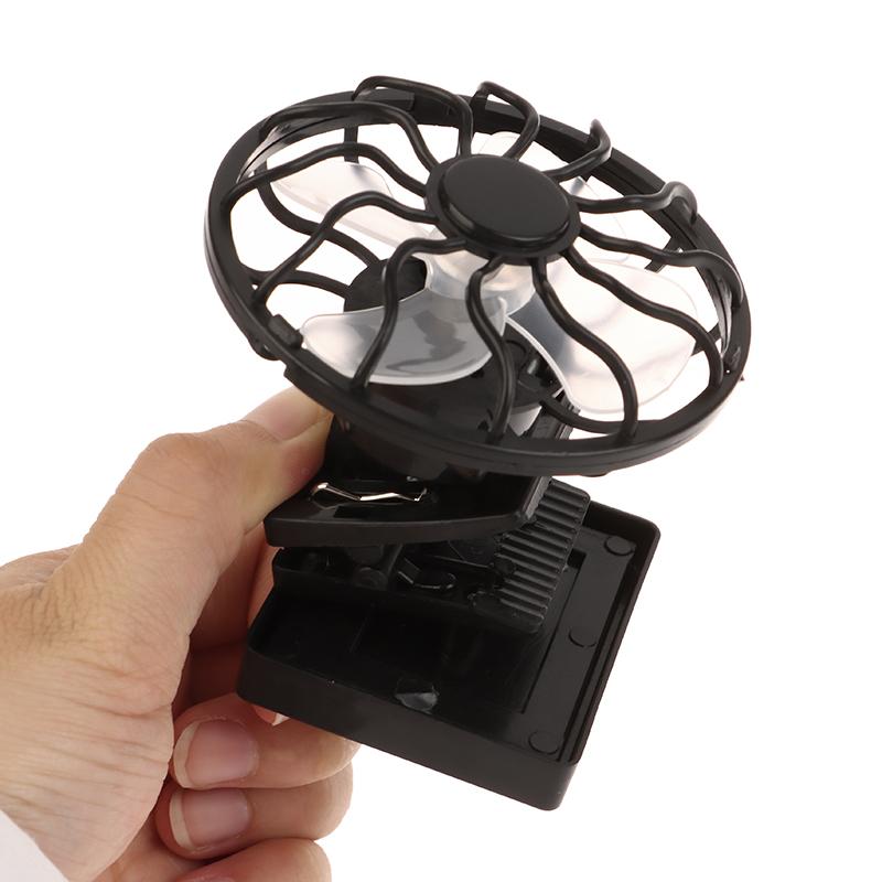 Portable Clip On Cap Fan Mini Solar Powered Fan Summer Hat Cap Clip Cooler Fan Outdoor Picnic Camping Hiking Wilderness Fans