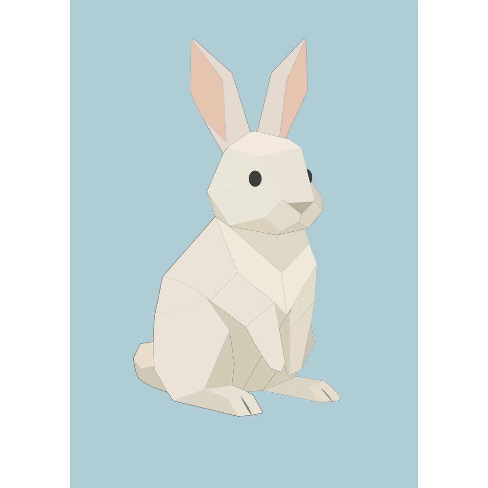 Абстрактные Геометрические Стереоскопические Милые Животные Постеры Ягуар Пингвин Медведь Принты Картина на Холсте Настенное Искусство Картина Домашний Декор Комнаты