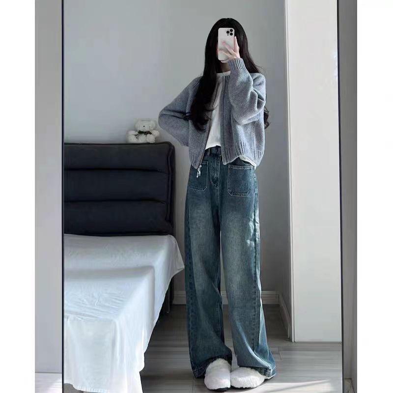 Свитер Кардиган для женщин куртка трикотаж Пальто Трикотаж Верхняя одежда Осень Зима Женская мода Трикотаж Кардиган