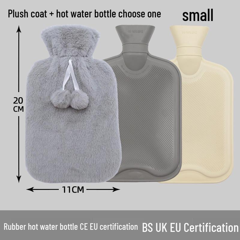 Explosion-Proof Hot Water Bottle: Rubber Design for Stomach and Feet, Long-Lasting Warmth