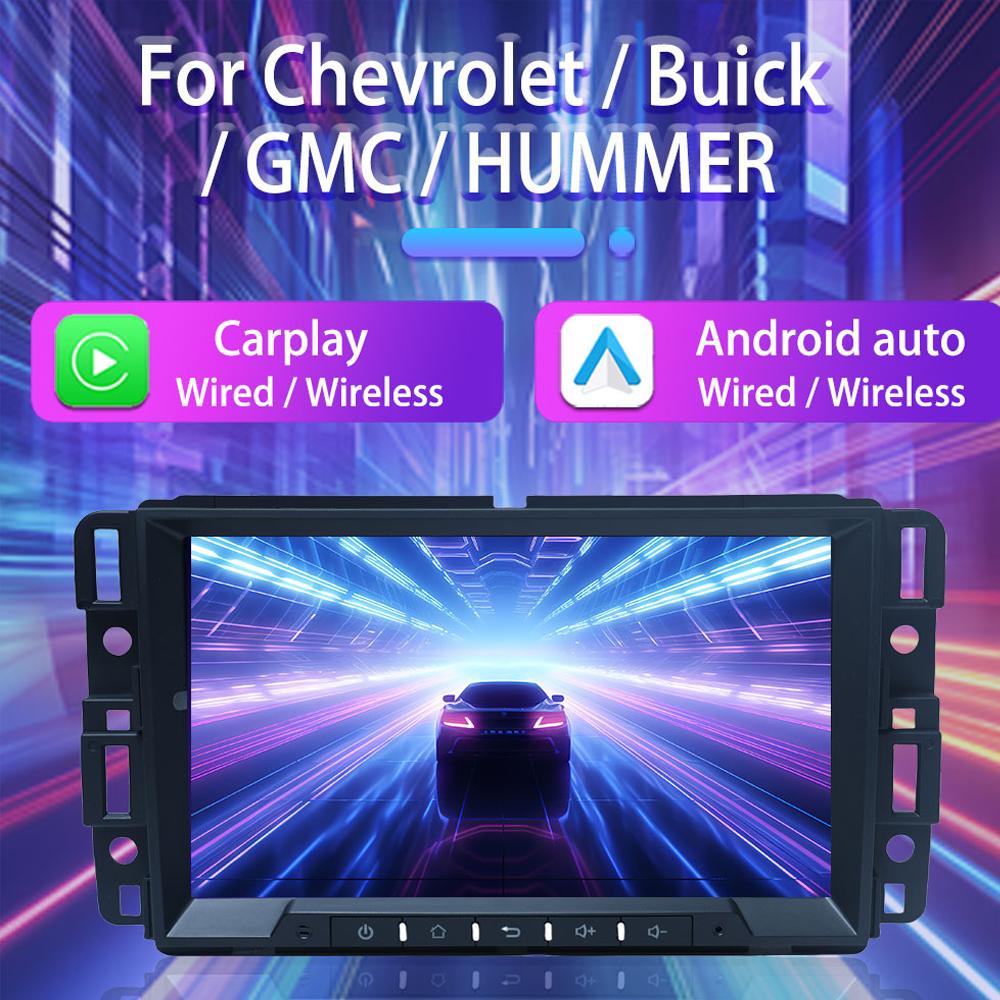 8-дюймовый автомобильный радиоприемник Android для GMC Acadia Savava Sierra Chevrolet Avalanche Suburban Carplay 2Din Autoaudio головное устройство навигация GPS 2+64 ГБ