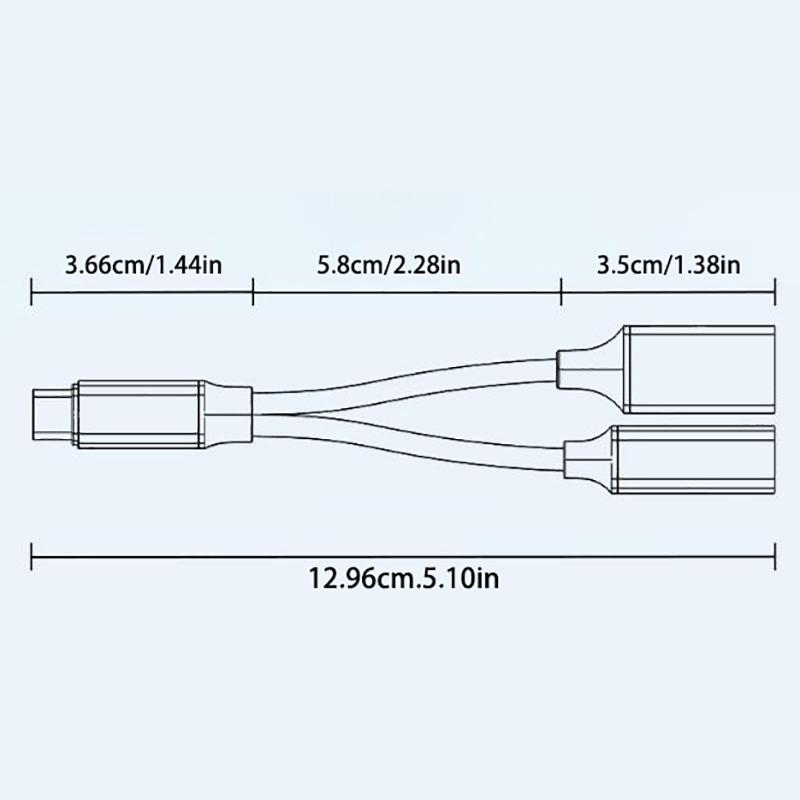 Горячая Распродажа USB C OTG Кабель Адаптер для Телефона 2-в-1 Type C Папа на USB C Мама Порт для Зарядки с USB Мама Разветвитель Адаптер