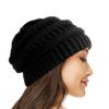 Унисекс зимняя шапка плотная вязка ветрозащитная сохраняющая тепло защита ушей головной убор без полей эластичная мешковатая кепка для школы и лыж