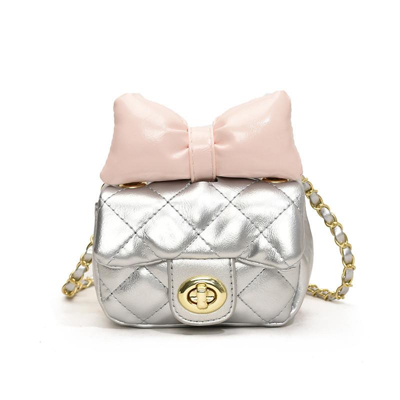 Adorable Butterfly Knot Mini Shoulder Bag For Boys And Girls With Chain Strap