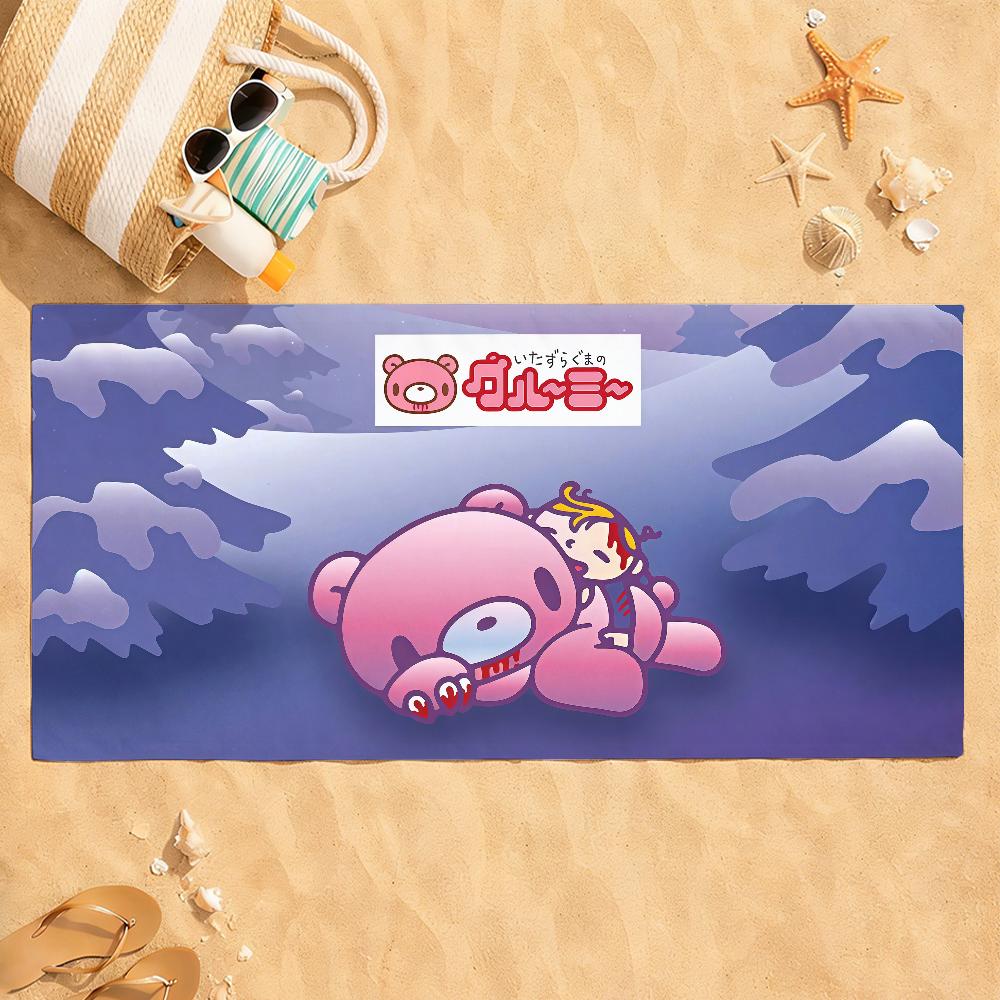 Полотенце G-Gloomy Bear Для Пляжей, Йога-Студий, Спортзалов, Горячих Источников, Бассейнов И Пикников